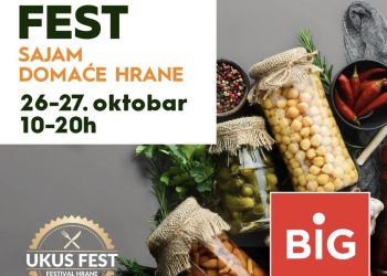 “Ukus fest” za vikend u Kraljevu – Sajam domaće hrane u BIG centru